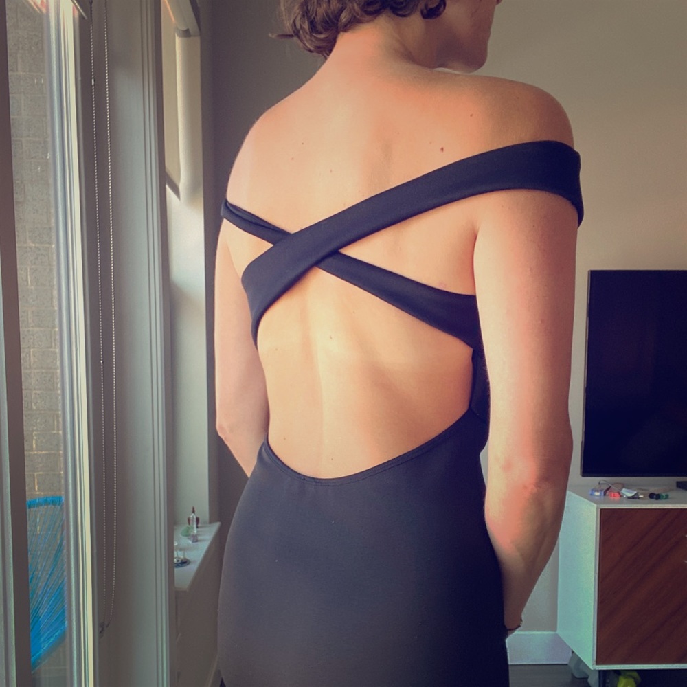 ASOS Criss Cross Back Bodycon Dress